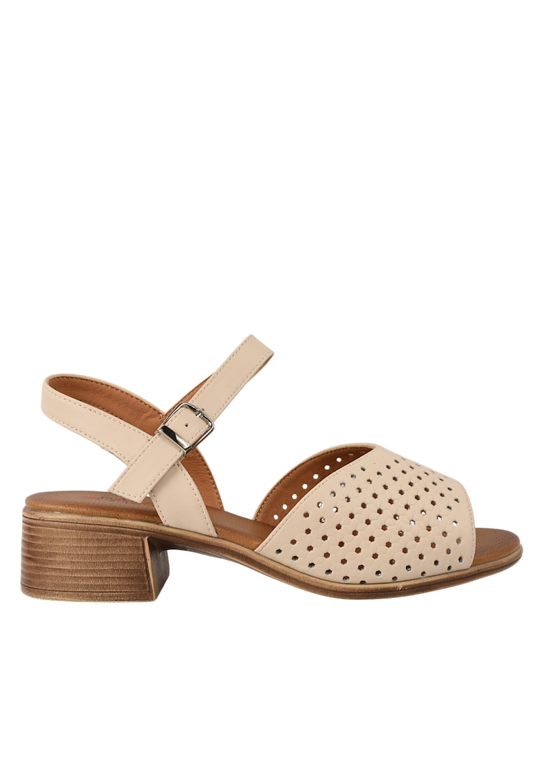 Sandale elegante - dama -  W160028A crem - piele naturala - Crem