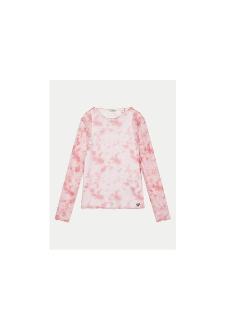 Bluza cu maneca lunga cu model tie-dye