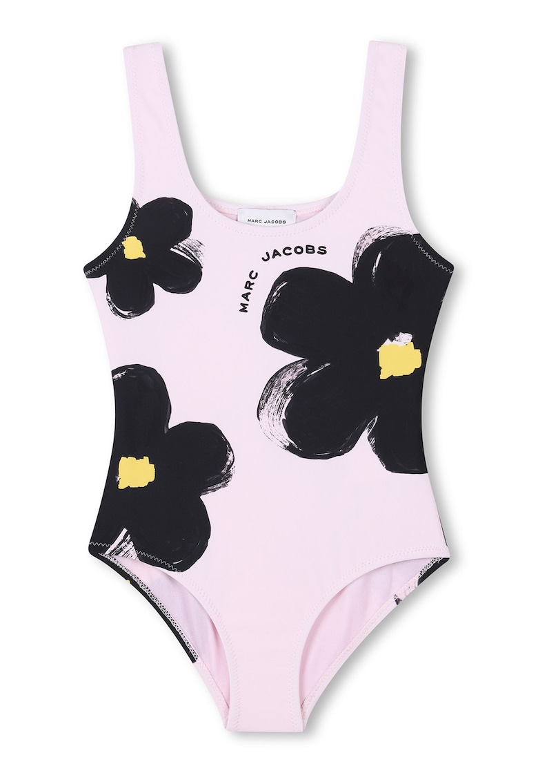 Oferte la Costum de baie intreg cu model floral - Negru/Roz pal