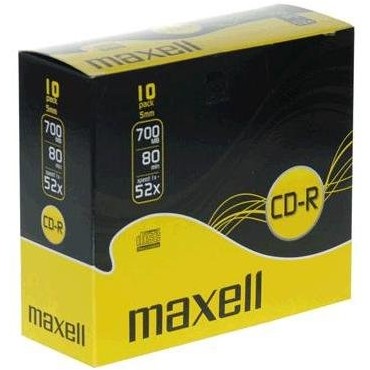 CD-R Maxell 10 bucati, 52x, 700MB