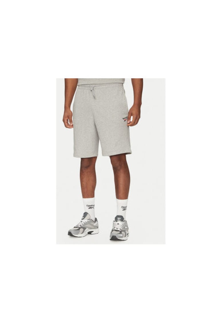 Pantaloni scurti sport barbati  100221793 - Bumbac/Poliester reciclat - S INTL - Gri