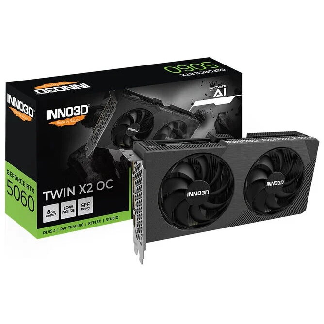 Placa Video GeForce RTX 5060 Twin X2 OC 8192MB GDDR7