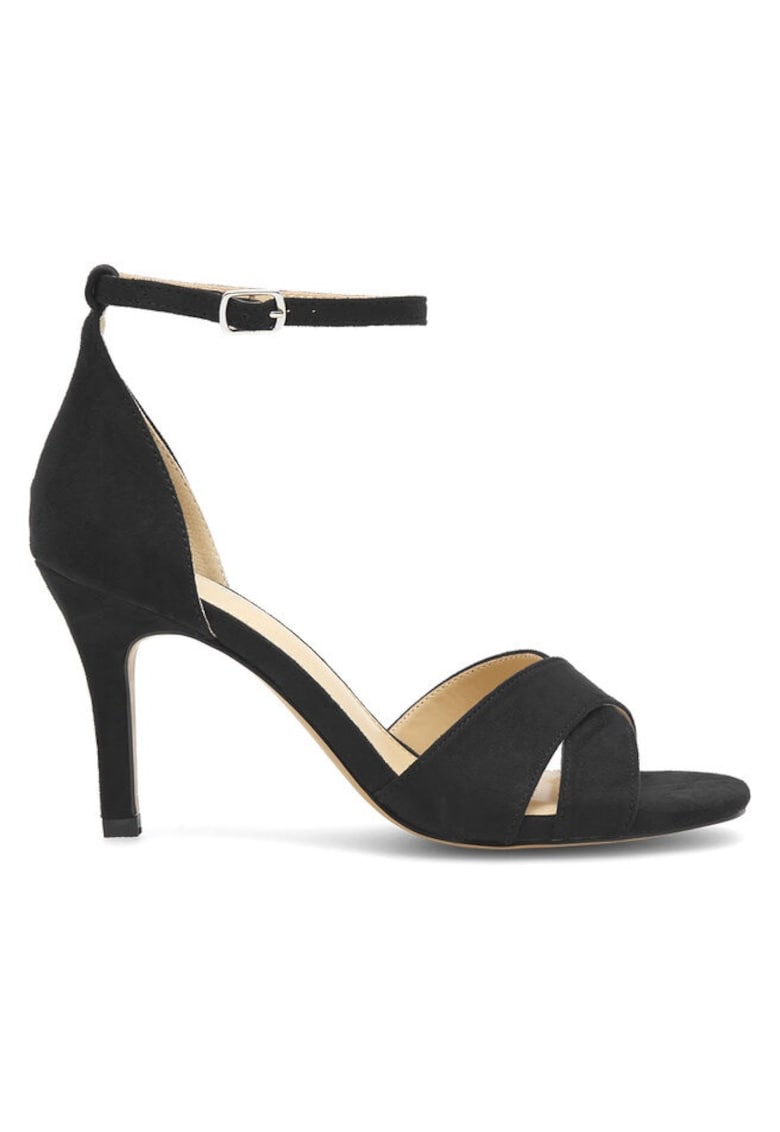 Sandale dama -  Textil - Negru - Negru