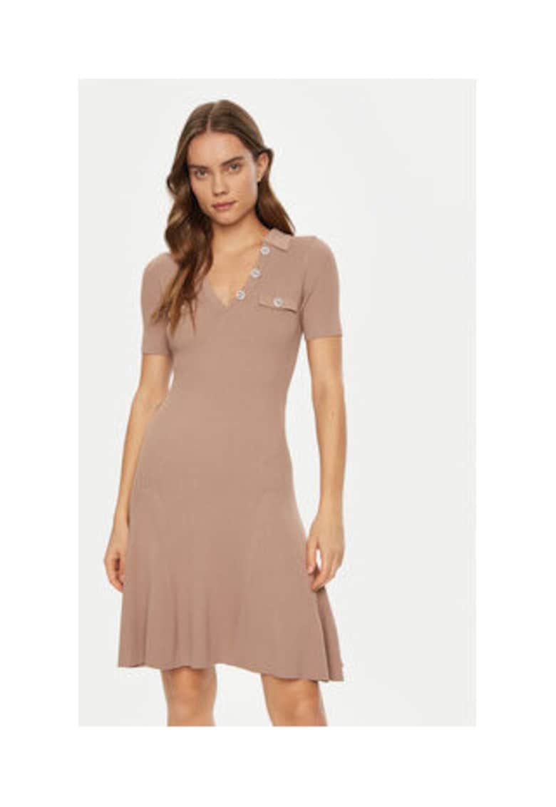 Rochie scurta - evazata - din jerseu