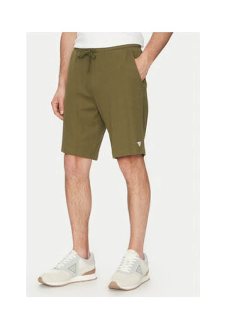 Pantaloni scurti cu snur in talie - kaki