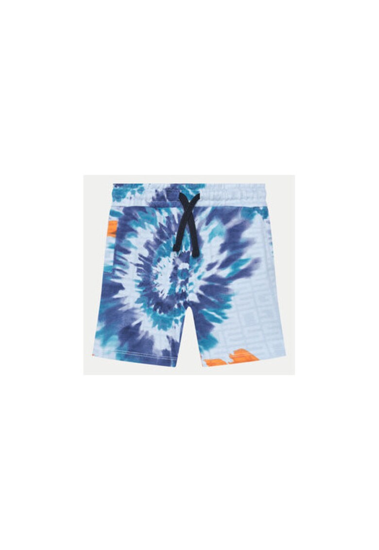 Pantaloni scurti din bumbac cu model tie-dye
