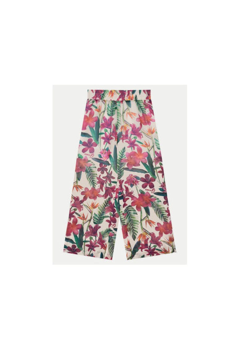 Pantaloni cu croiala dreapta - Multicolor