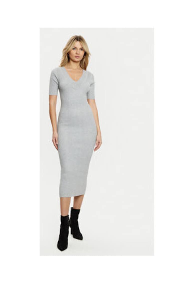 Rochie bodycon din tricot cu striatii