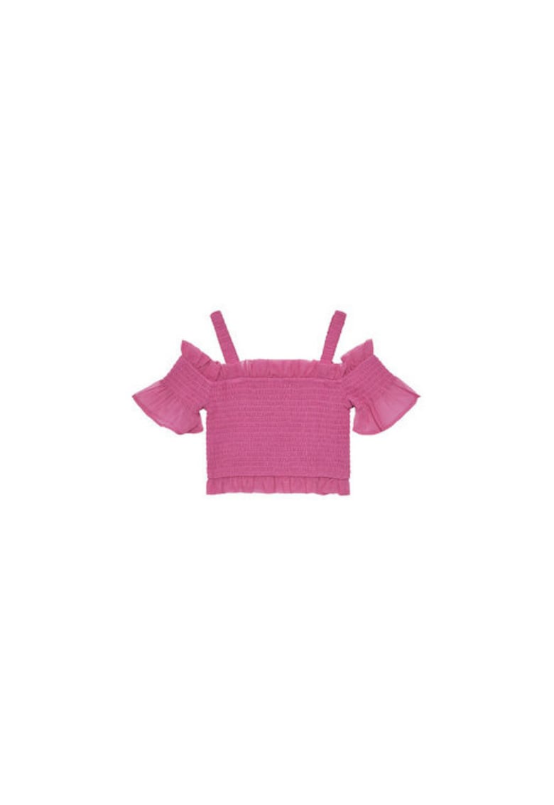 Bluza uni cu decupaje pe umeri