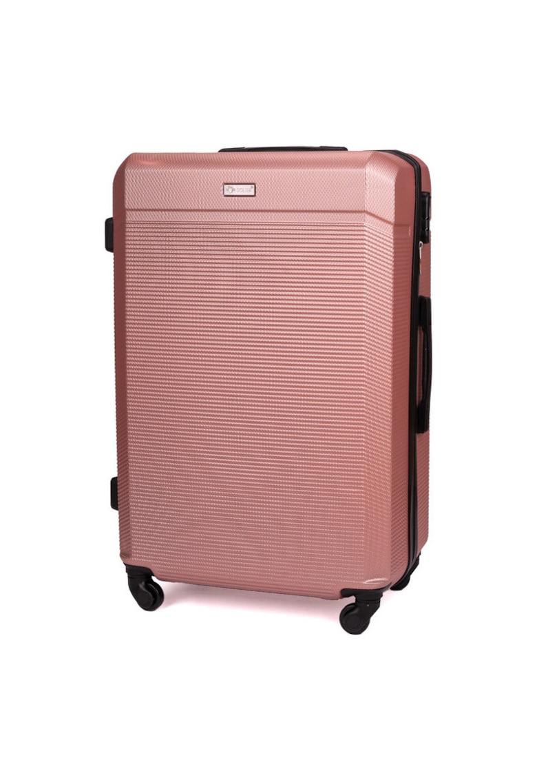 Troler mediu de calatorie 22"  STL945 ABS roz - valiza rigida M
