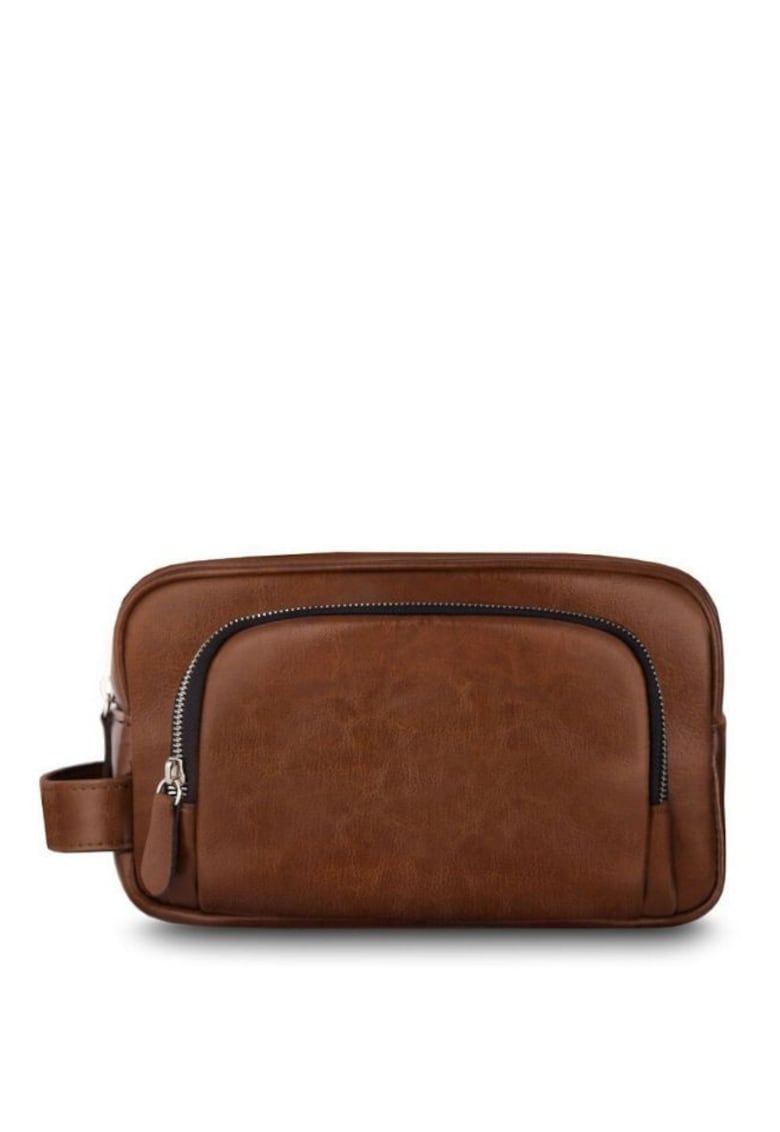 Geanta accesorii - piele naturala  SK04 maro