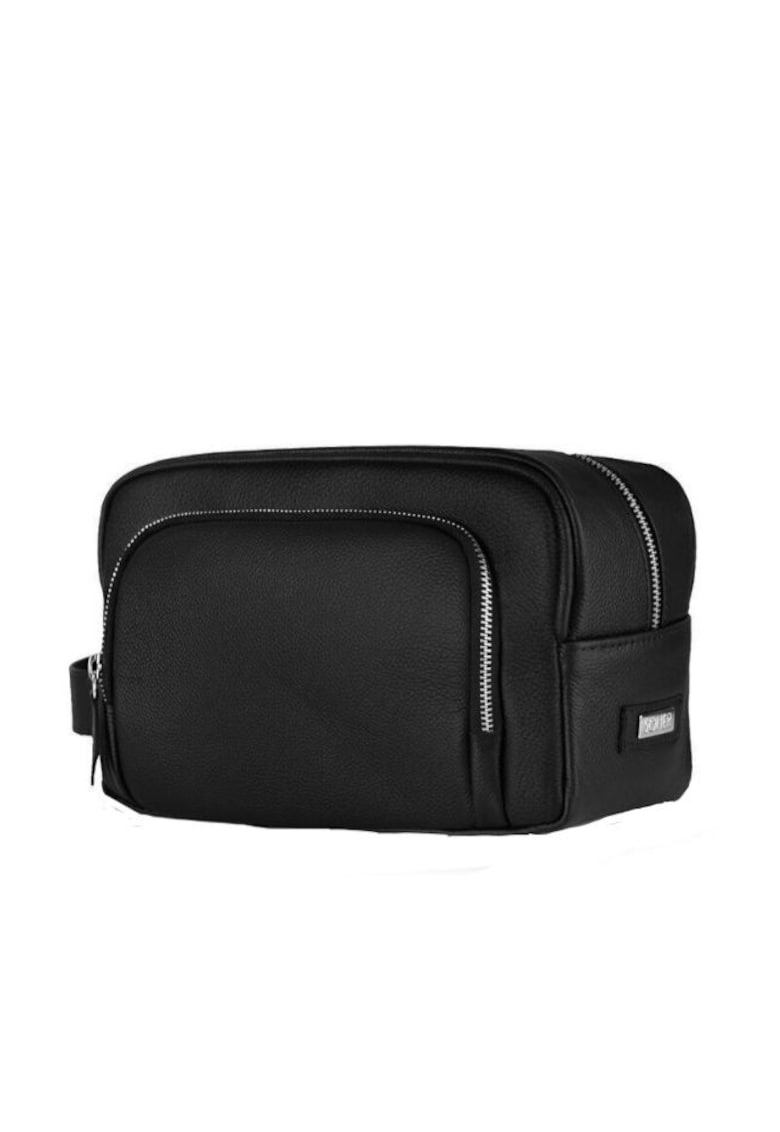 Geanta accesorii din piele naturala  SK04 negru