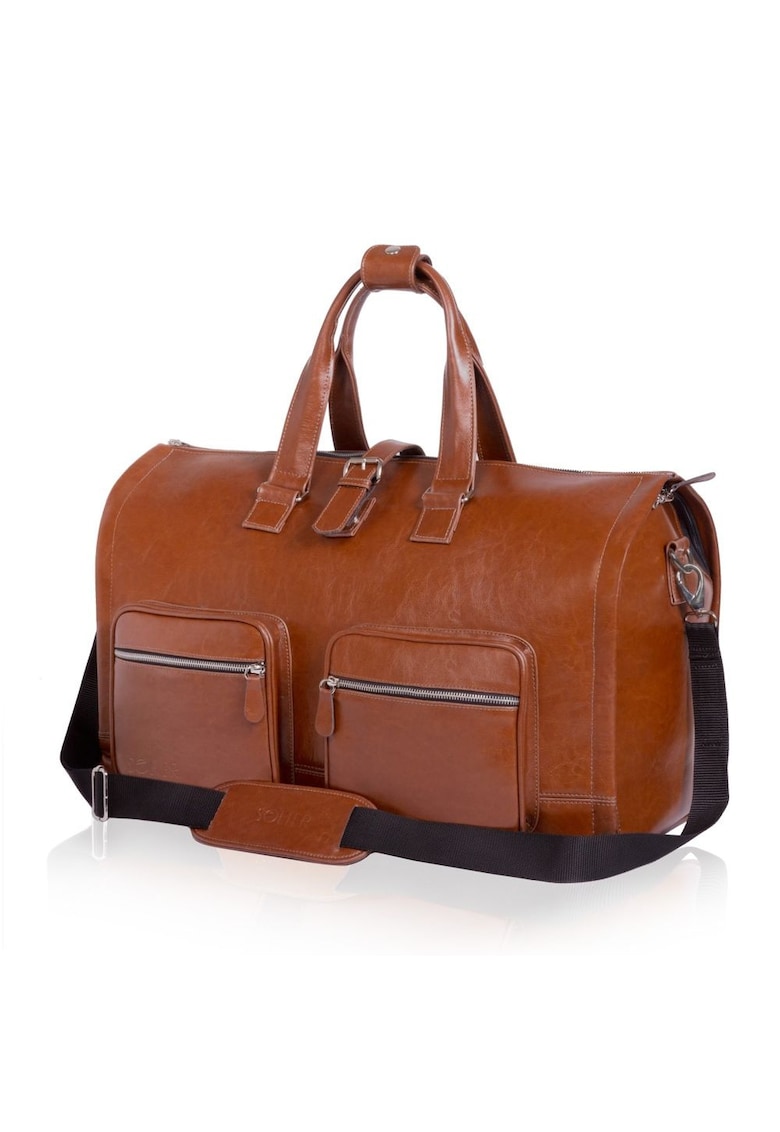 Geanta barbateasca din piele cu aspect vintage pentru costum  SL18 Harlow Maro