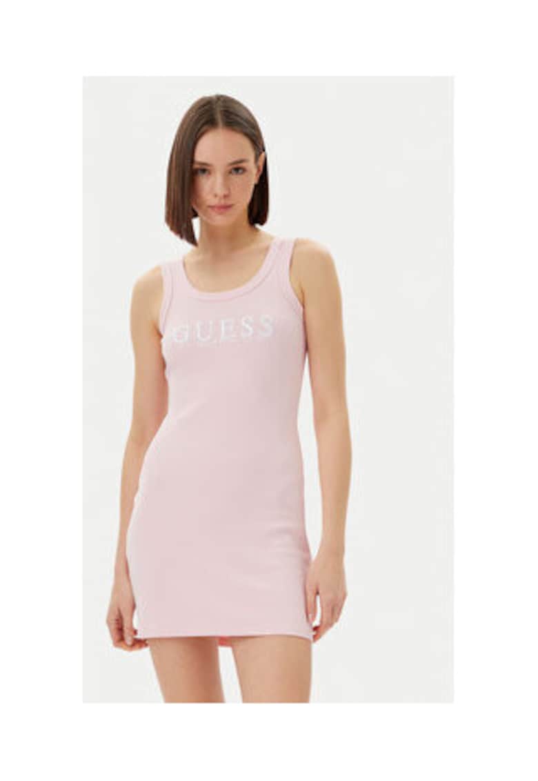 Rochie mini bodycon cu imprimeu logo -