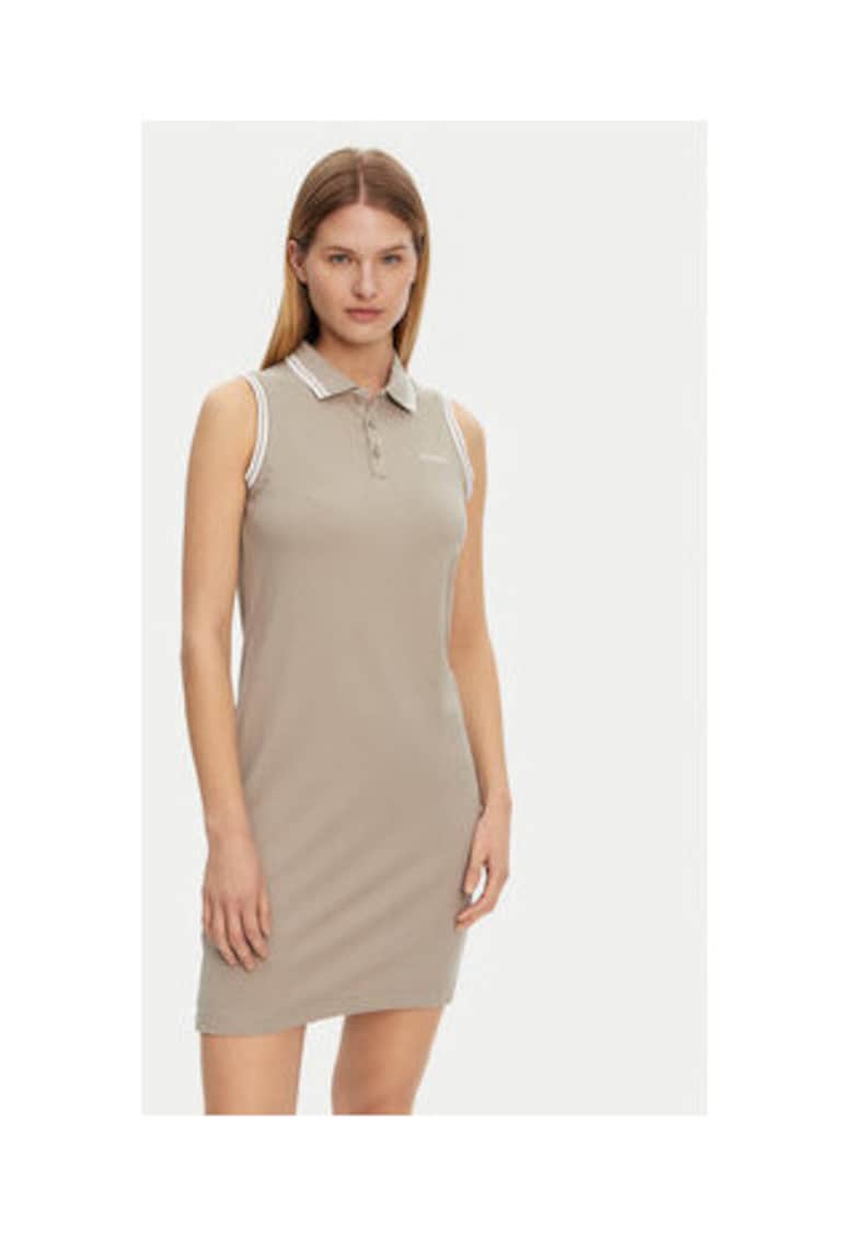 Rochie mini din amestec de bumbac organic