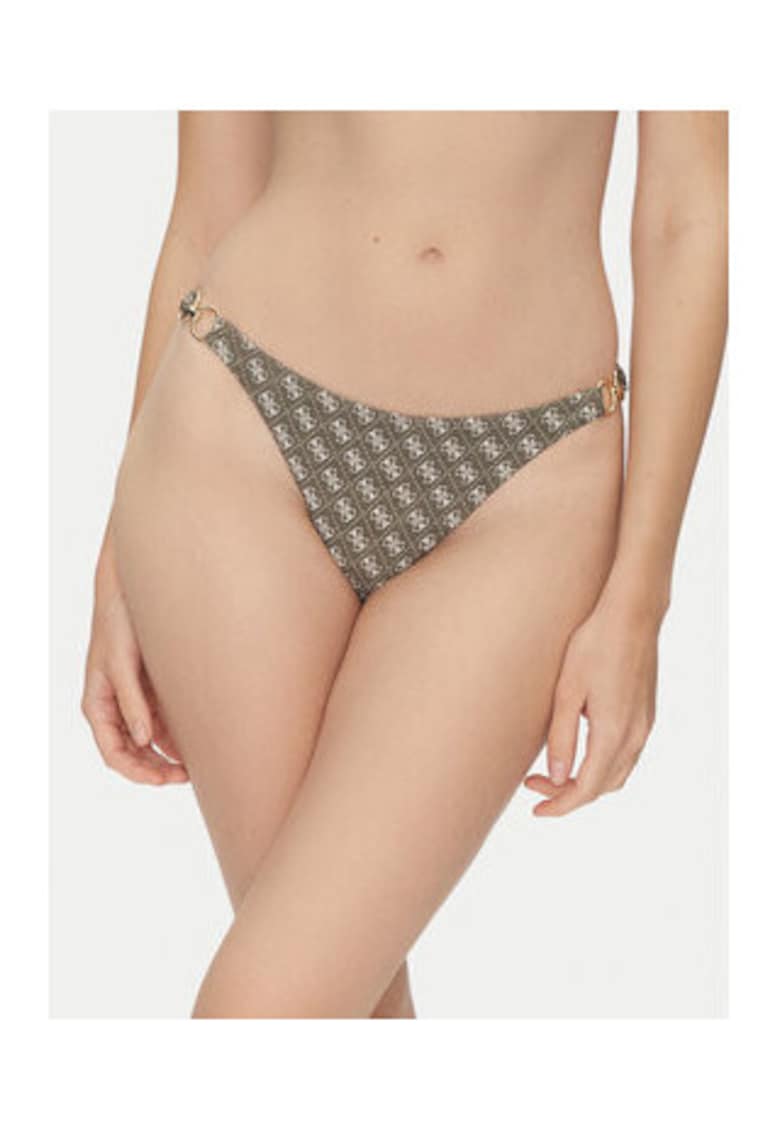 Slip cu imprimeu logo - verde masliniu