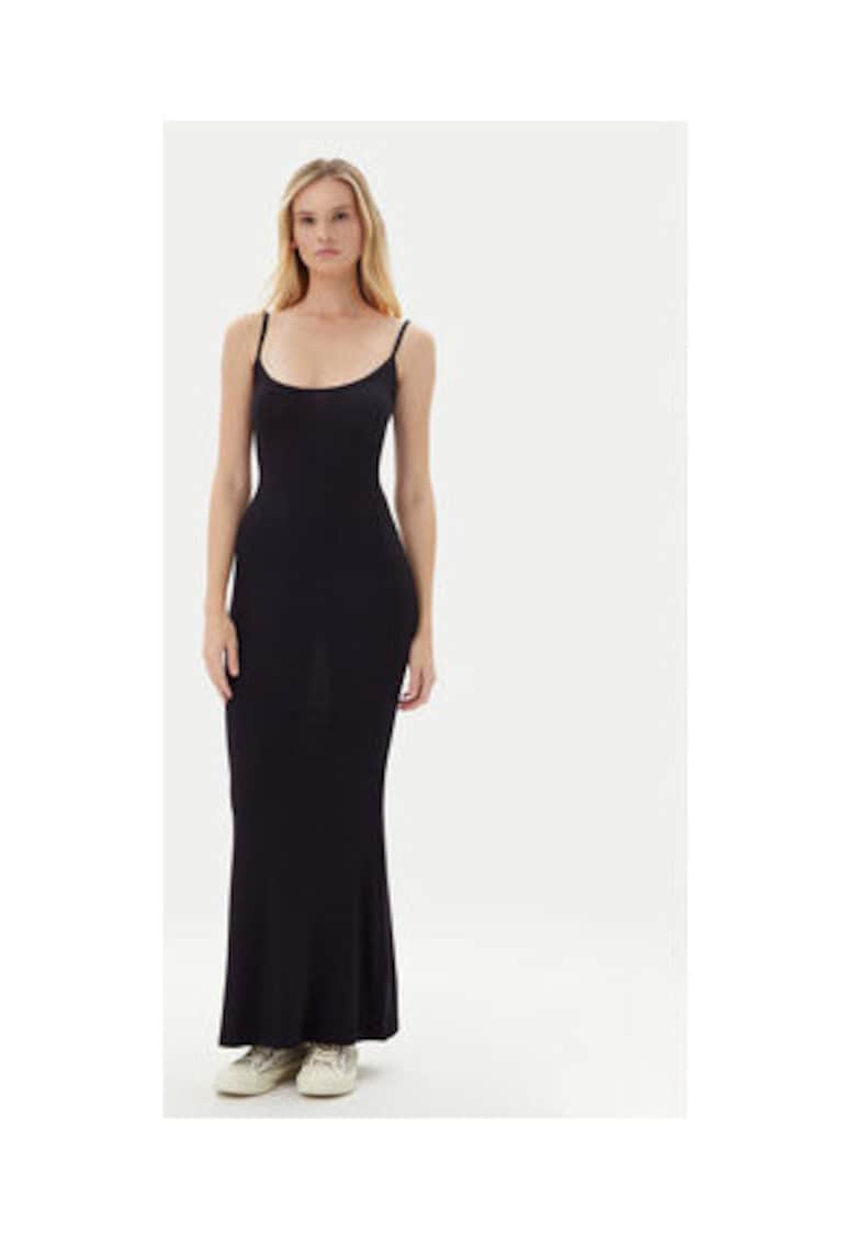 Rochie lunga cu model uni