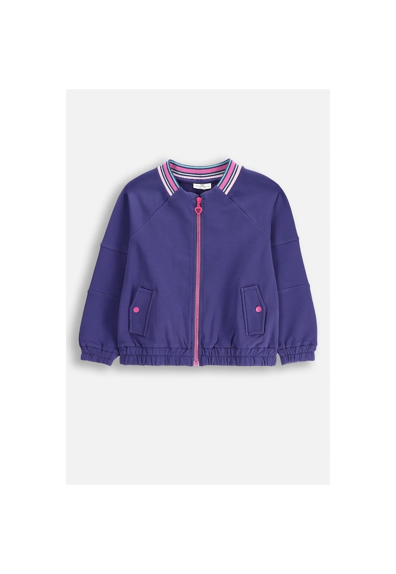 Geaca bomber  design universal - guler - roz - material elastic