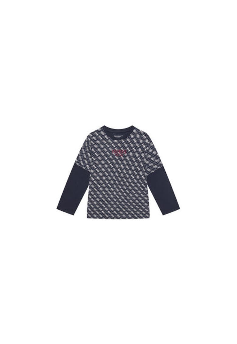 Bluza din bumbac organic cu model logo