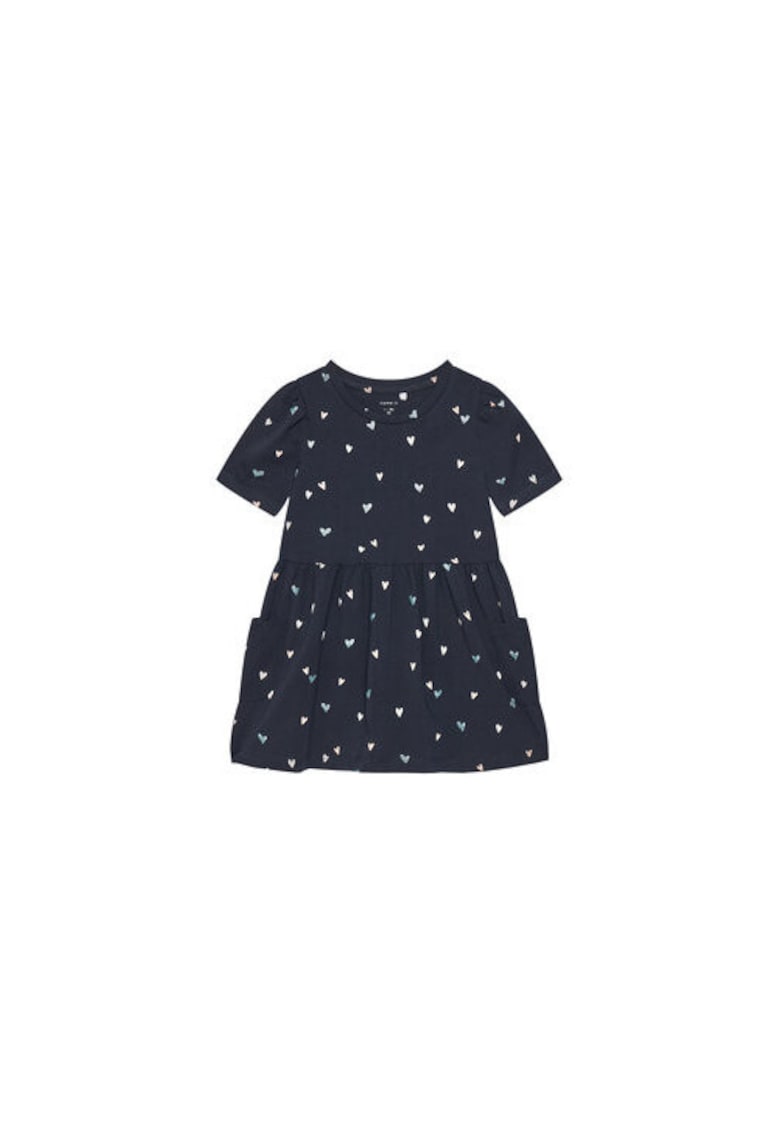 Rochie fete  13238062 - Bumbac/Elastan - Bleumarin - Bleumarin