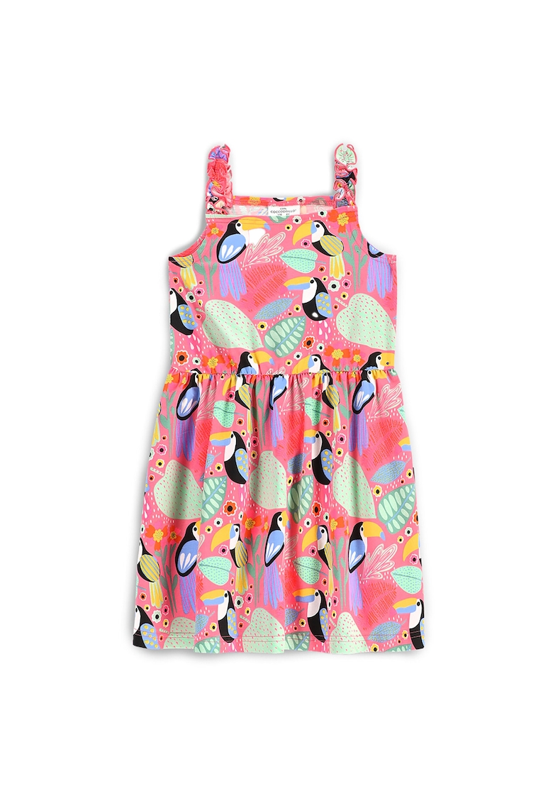 Rochie de vara fete  WC5129302TGK - Bumbac/Elastan - Multicolor - Multicolor