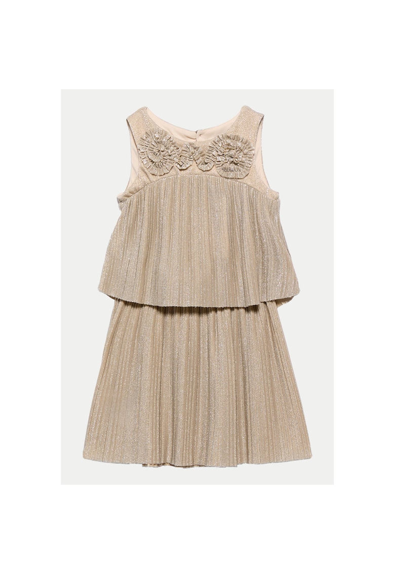 Rochie fete -  model 5071 - bej - material de calitate