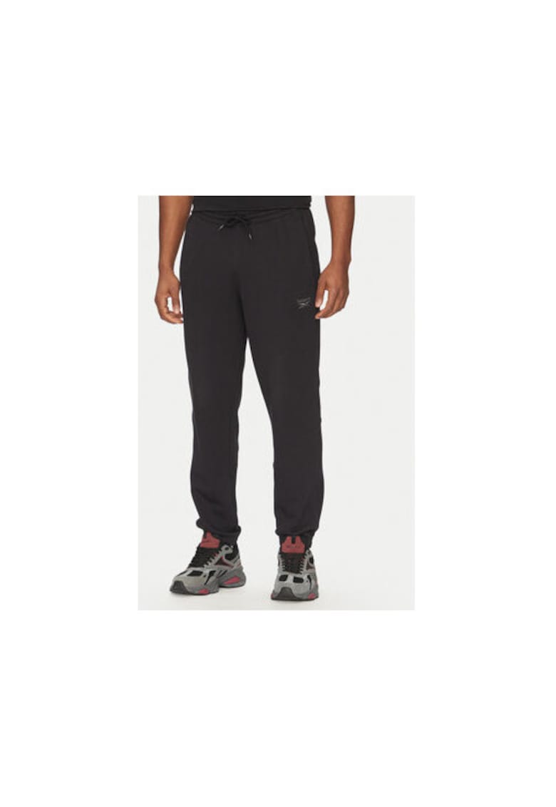 Pantaloni de trening barbati  100214075 - Bumbac - Negru - Negru