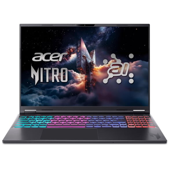 Laptop Nitro 16S AI WQXGA 16 inch AMD Ryzen AI 9 365 32GB 1TB SSD RTX 5070 Ti Free Dos Black