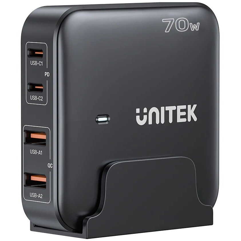 Incarcator P1228ABK01-EU 70W 2x USB-C 2x USB-A Negru