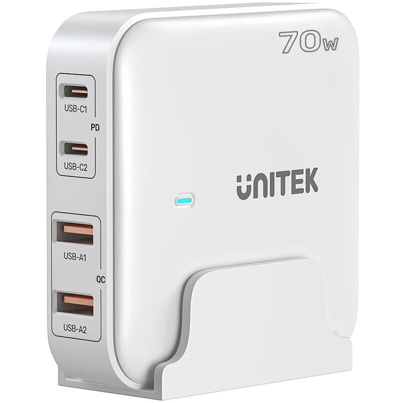 Incarcator P1228AWH01-EU 70W 2x USB-C 2x USB-A Alb