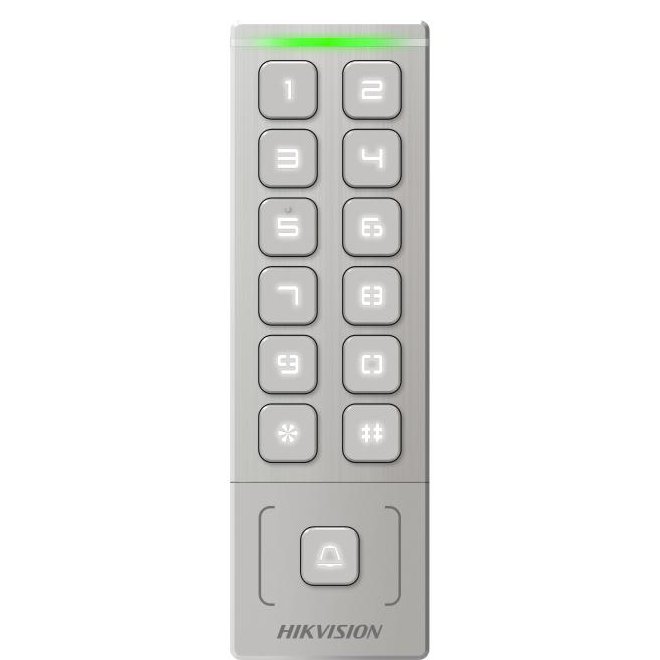 Terminal control acces standalone Hikvision DS-K1T809MWX, PIN/Card M1 , WiFi, Wiegand 26/34, Alarma