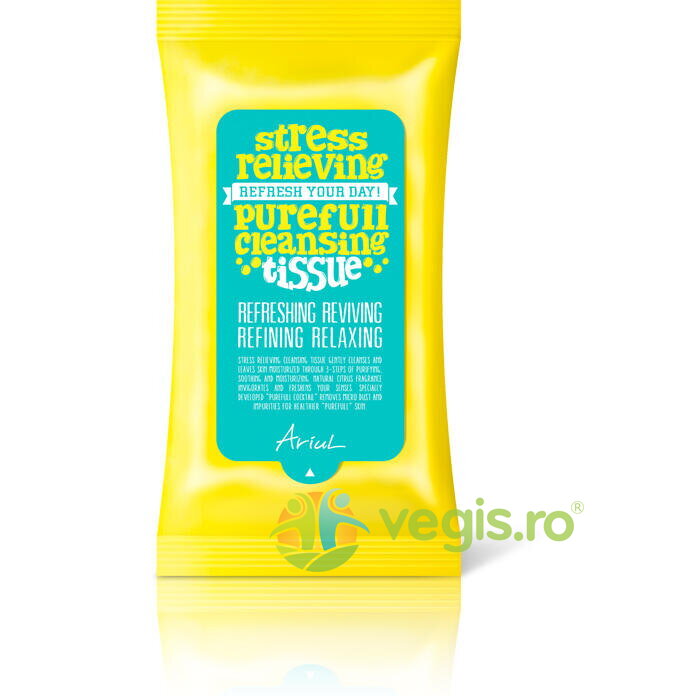 Servetele de Curatare a Tenului Stress Relieving Purefull 15buc