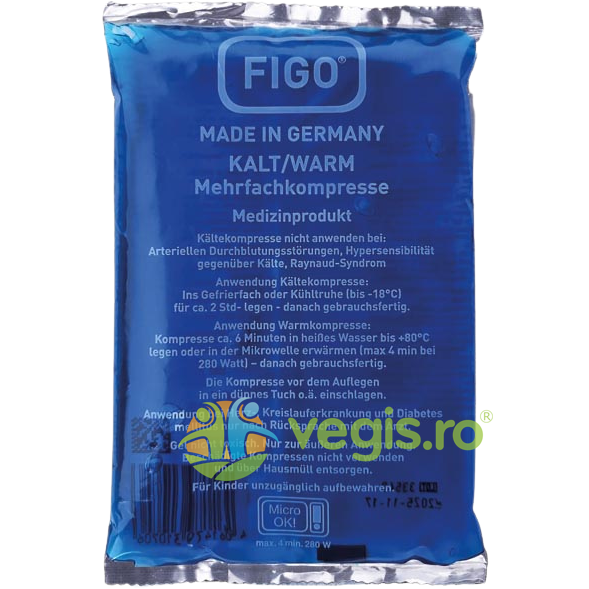 Figo Compresa cu Gel Termic Rece/Cald 29x12cm