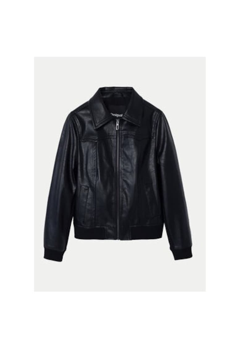 Geaca dama -  304476747 - Piele ecologica - Negru - Negru