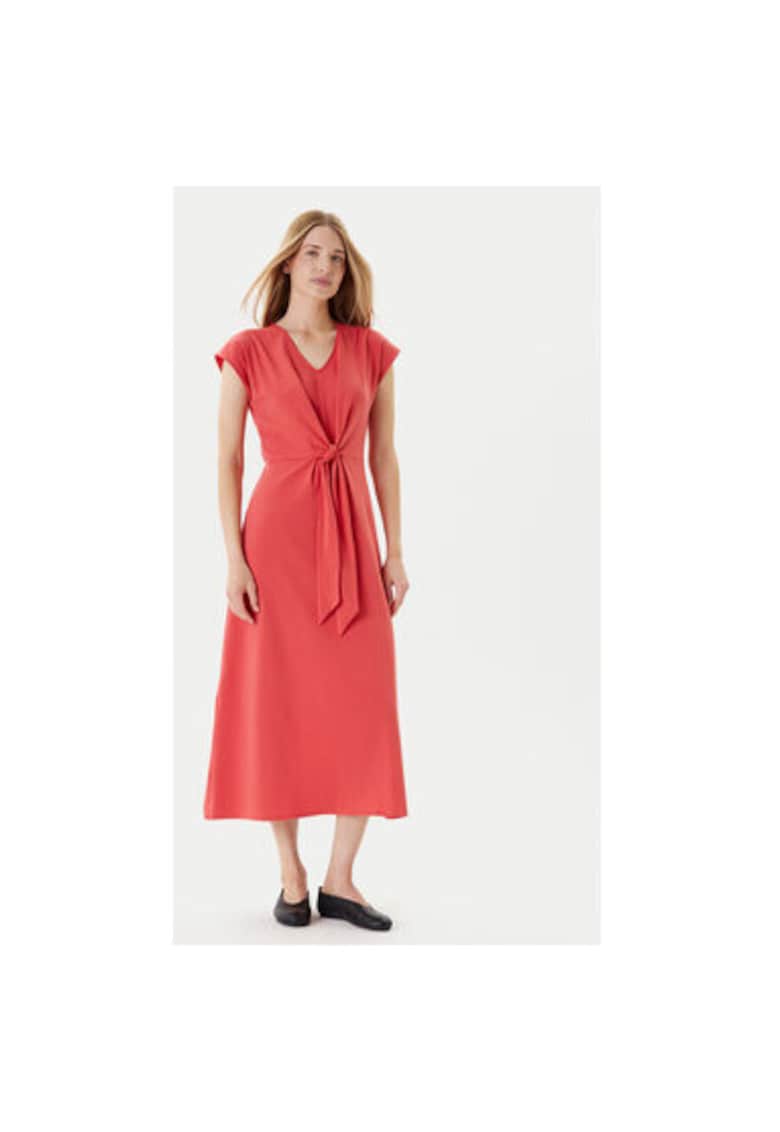 Rochie cu detaliu cu nod - Roz