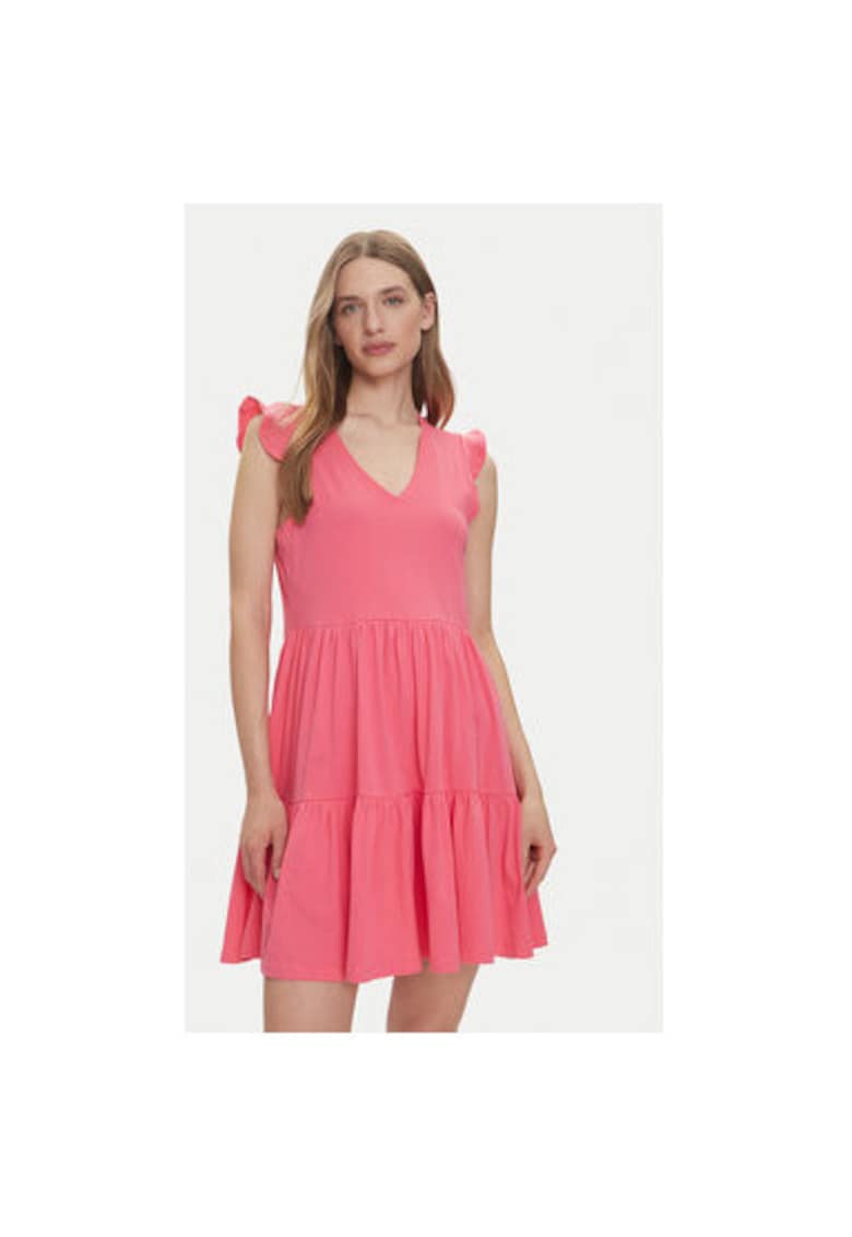 Rochie de vara dama  15226992 - Bumbac organic - Roz - Roz
