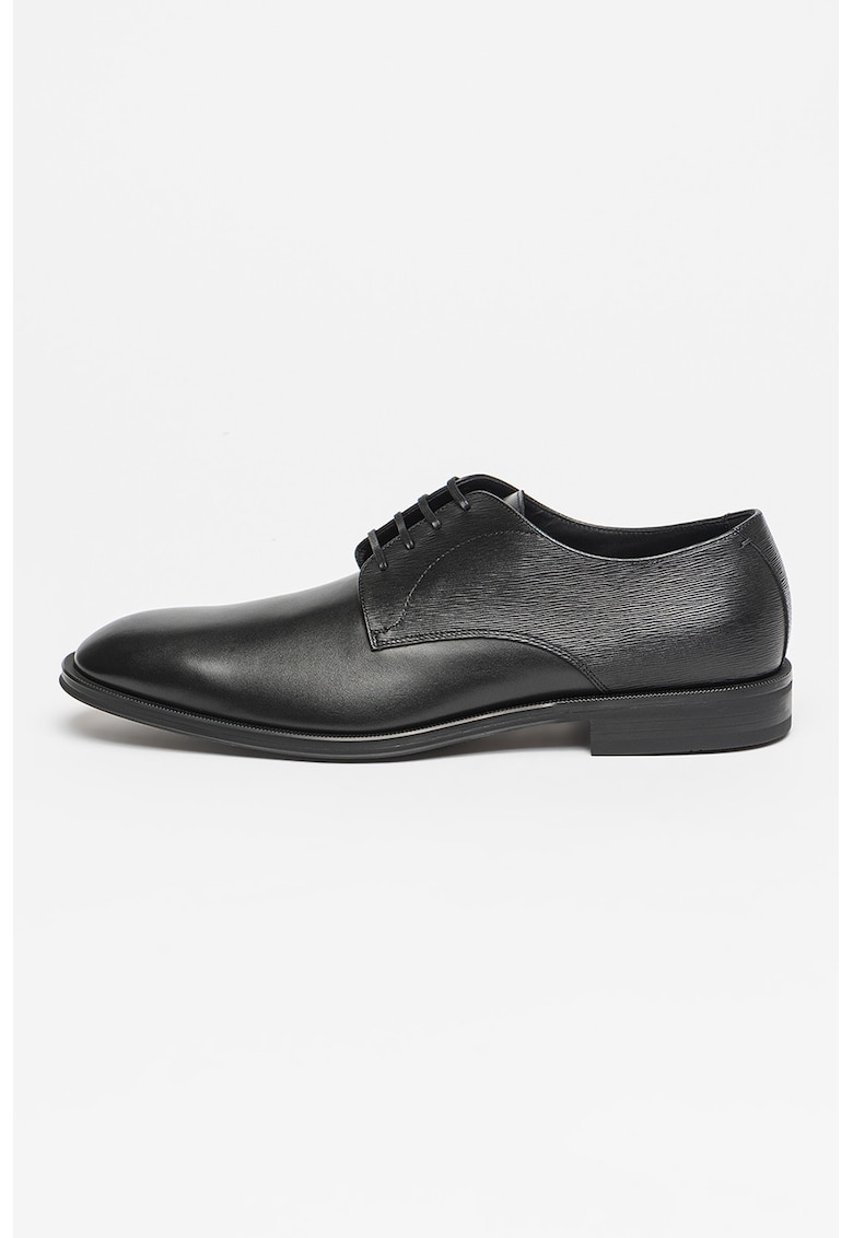 Oferte la Pantofi derby de piele Derrek - Negru