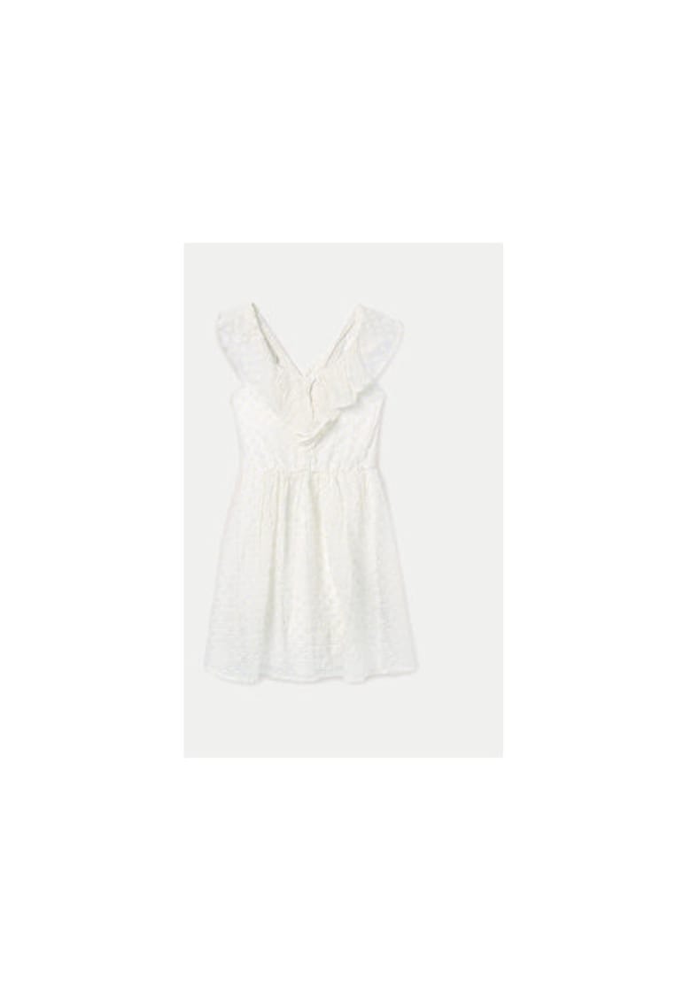 Rochie fete -  304014567 - Bumbac/Poliester - Alb - Alb