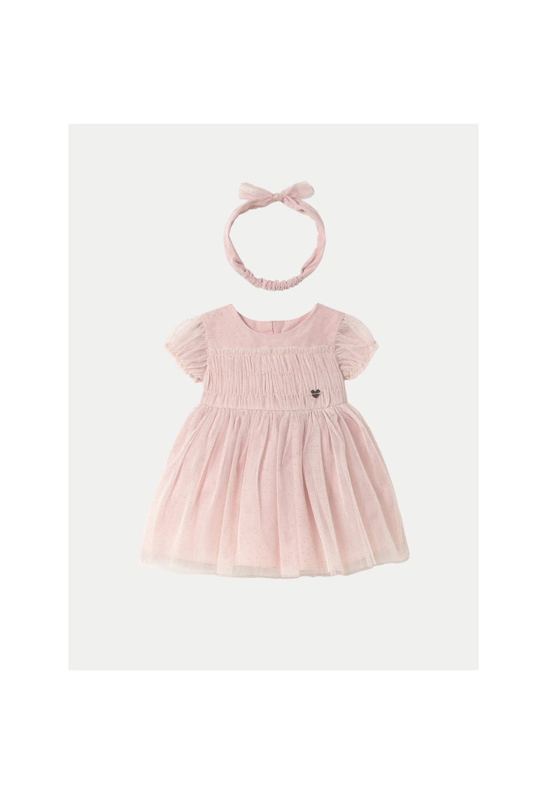 Rochie fete  1902 - Poliester - Roz - Roz