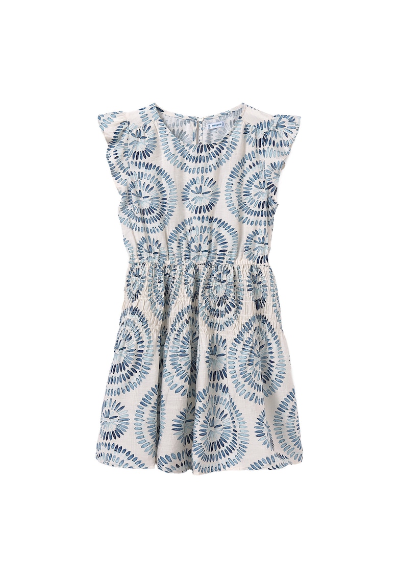 Rochie de vara fete  6975 - Viscoza/Poliamida - Albastru - Albastru