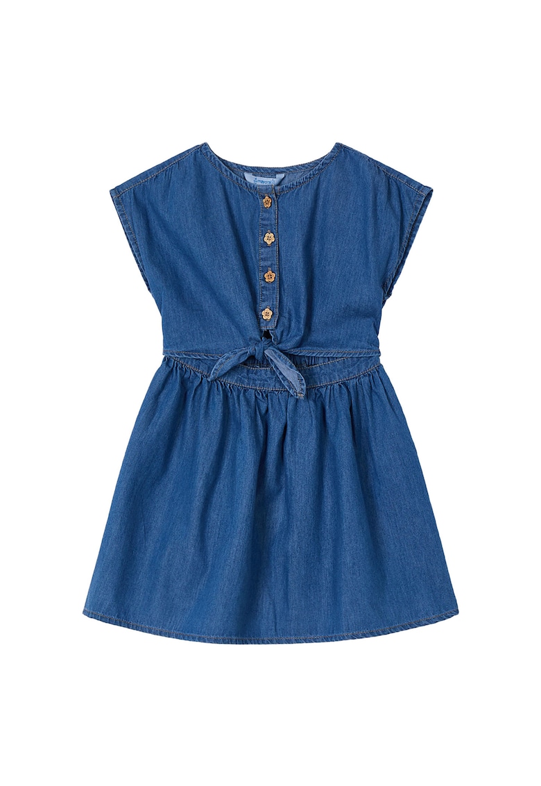Rochie de vara fete  3931 - Bumbac/Lyocell - Bleumarin - Bleumarin