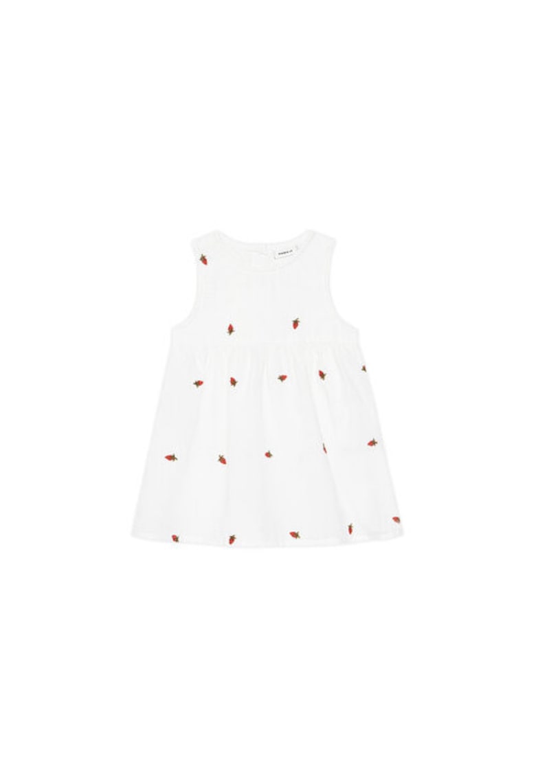 Rochie din bumbac organic - Alb