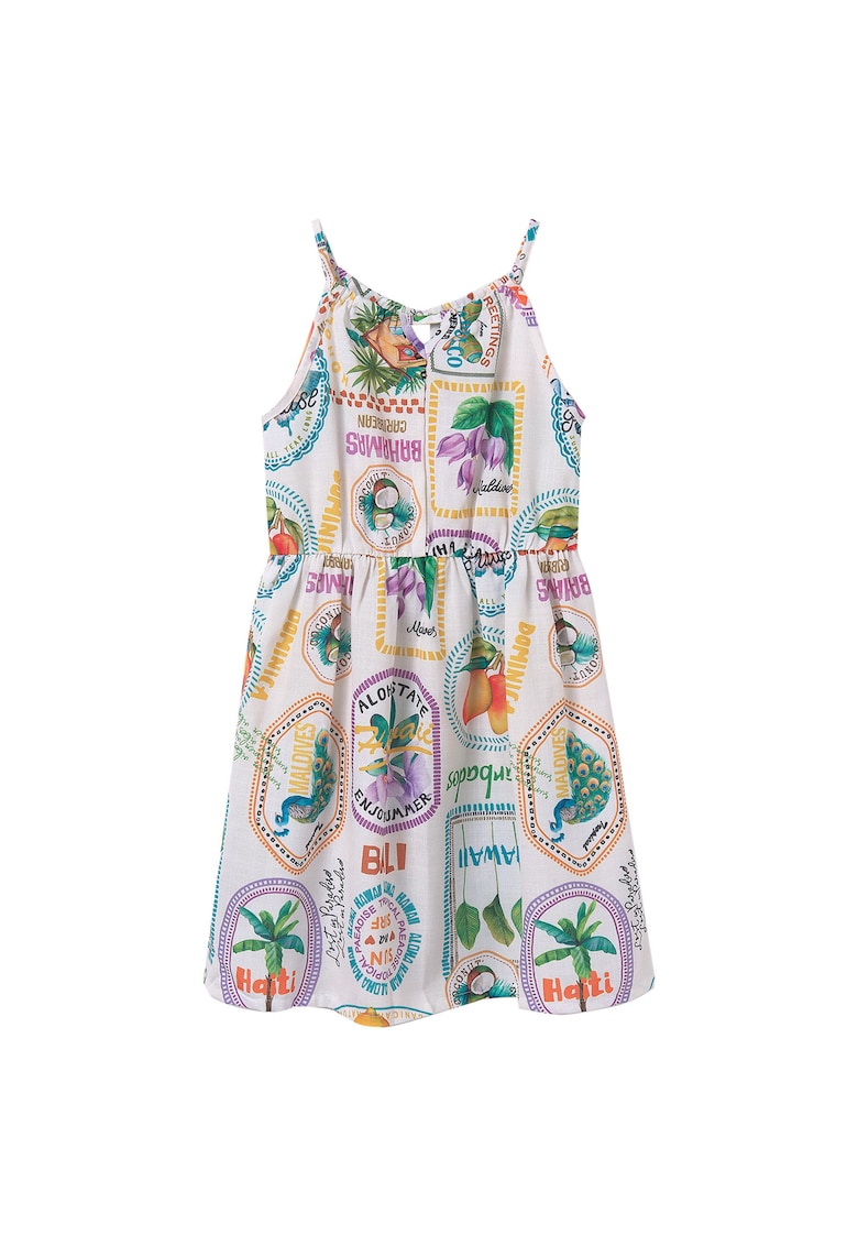 Rochie de vara fete  6986 - Poliester - Multicolor - Multicolor
