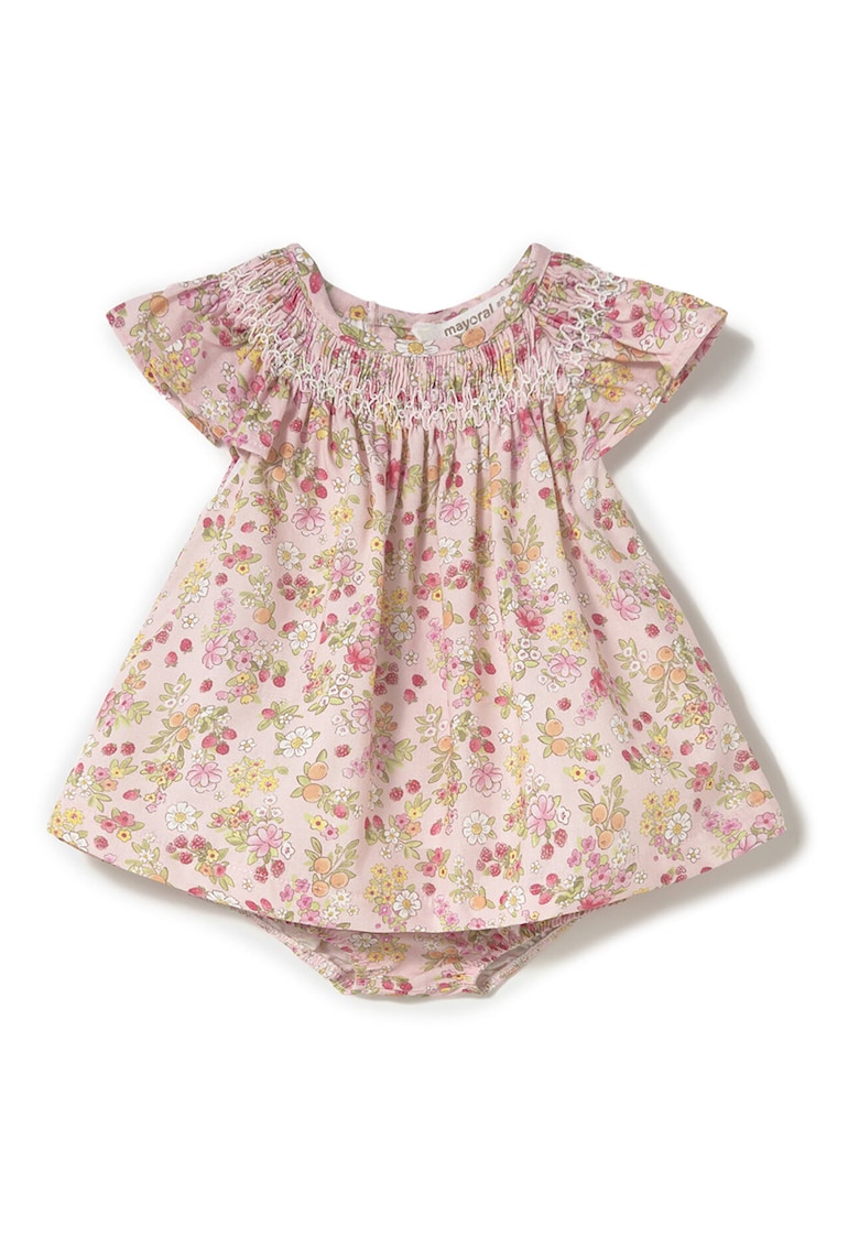 Rochie de vara fete  1867 - Bumbac - Roz - Roz