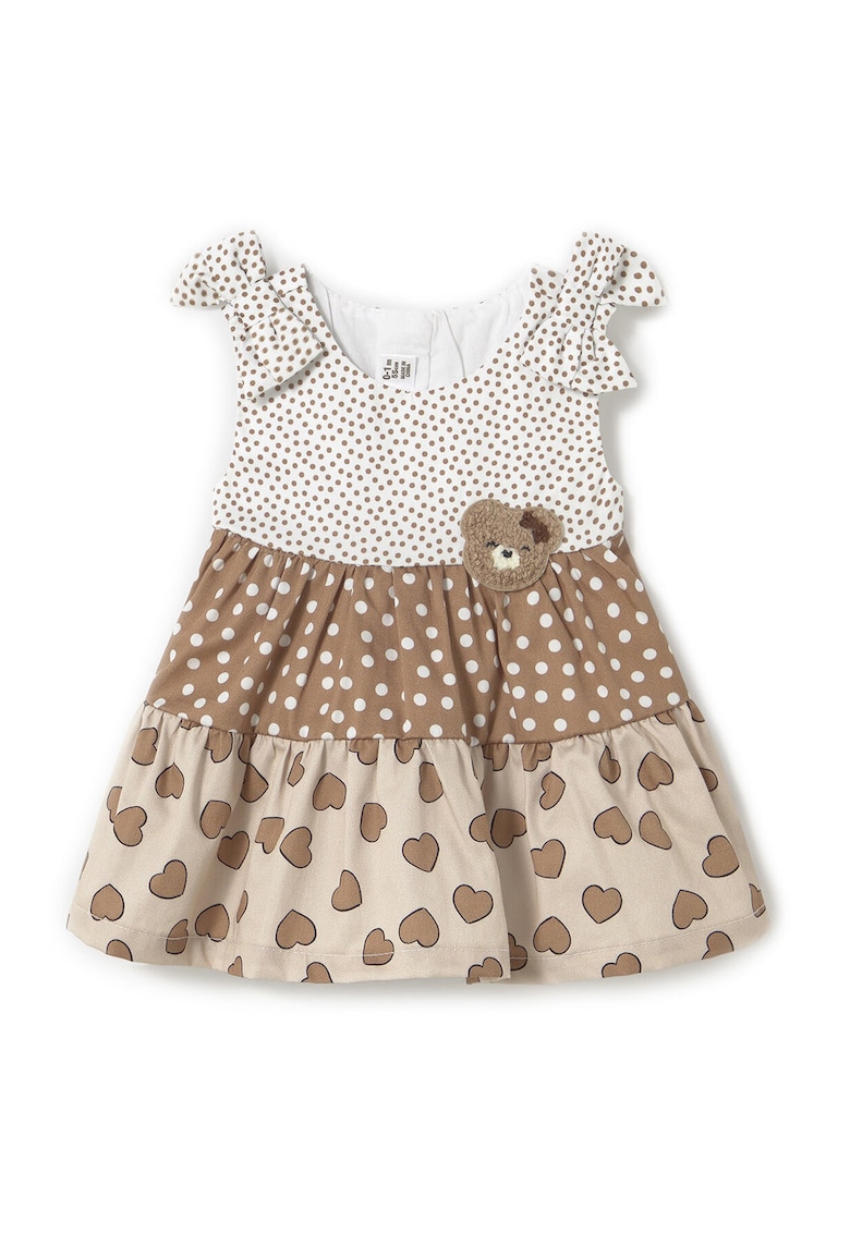 Rochie de vara fete  1868 - Bumbac - Maro - Maro