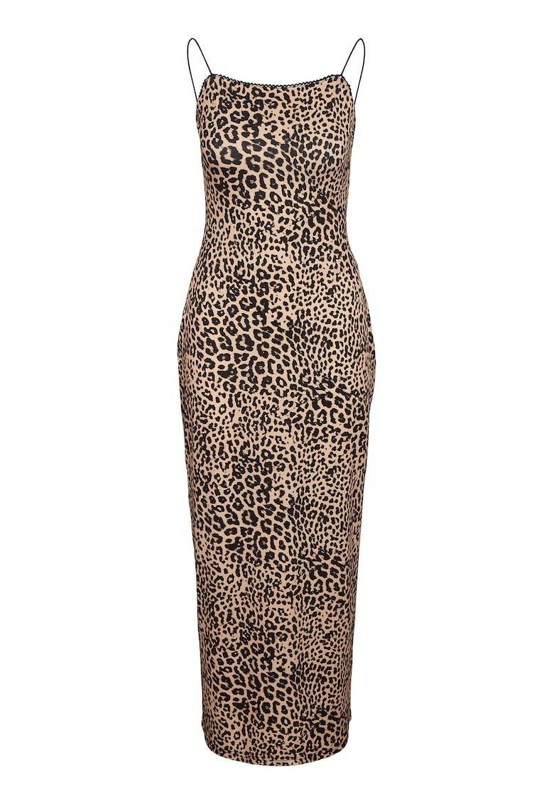 Rochie animal print de dama  27034320 - Poliester/Elastan - Maro