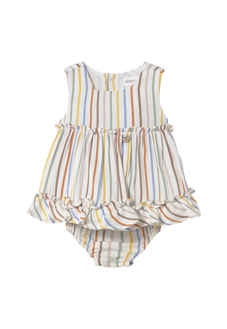 Rochie de vara fete  1844 - Bumbac/Viscoza - Multicolor - Multicolor