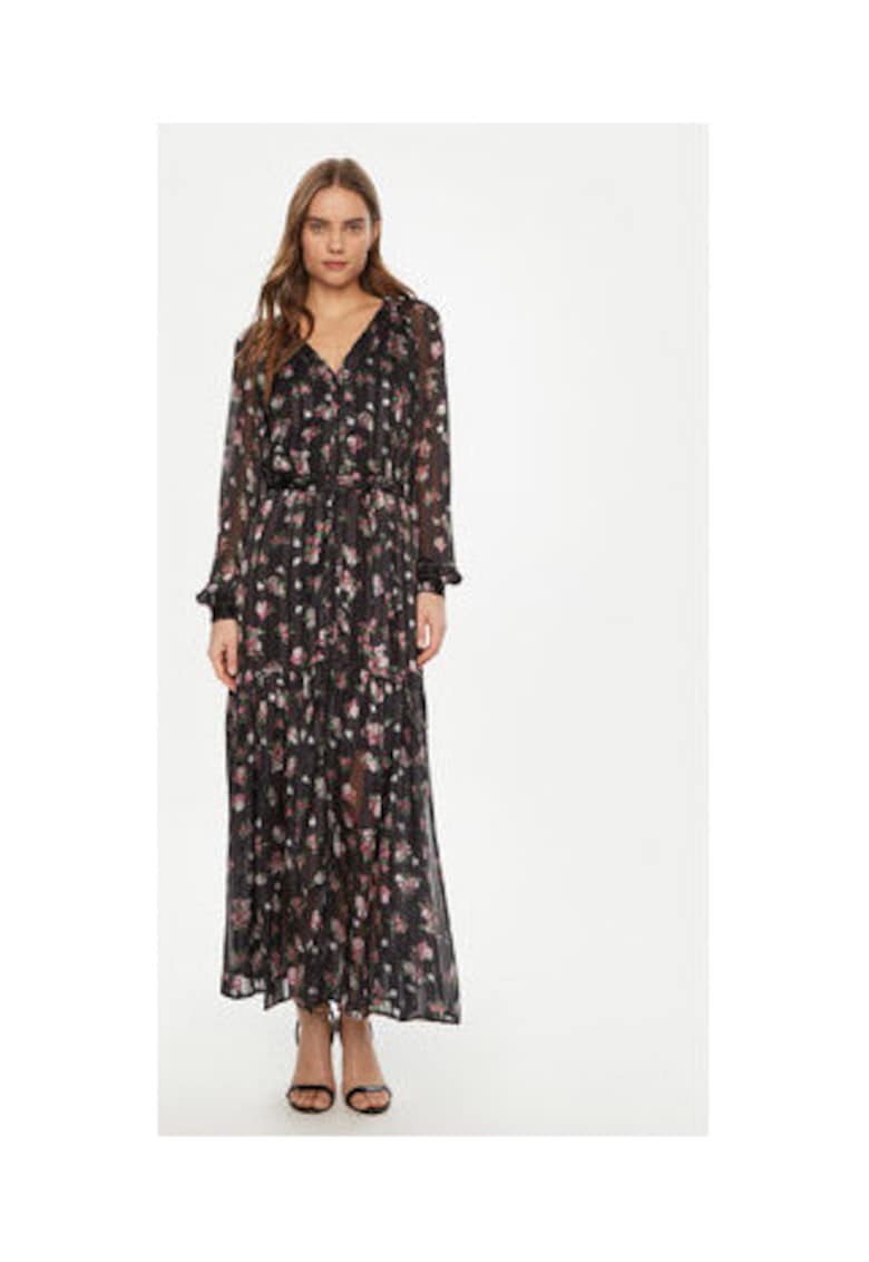 Rochie din sifon cu imprimeu floral