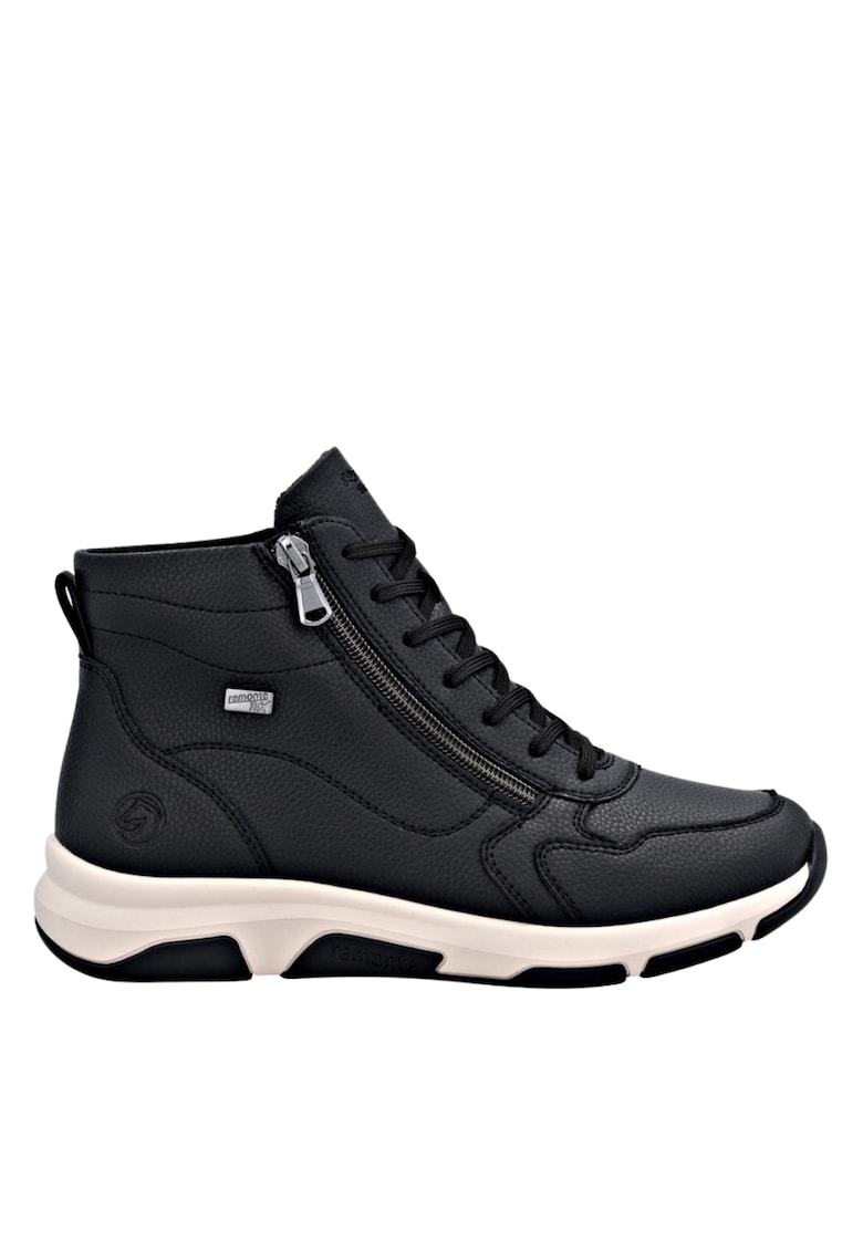 Ghete sport - dama -  D1S71-00 negru - piele naturala - Negru