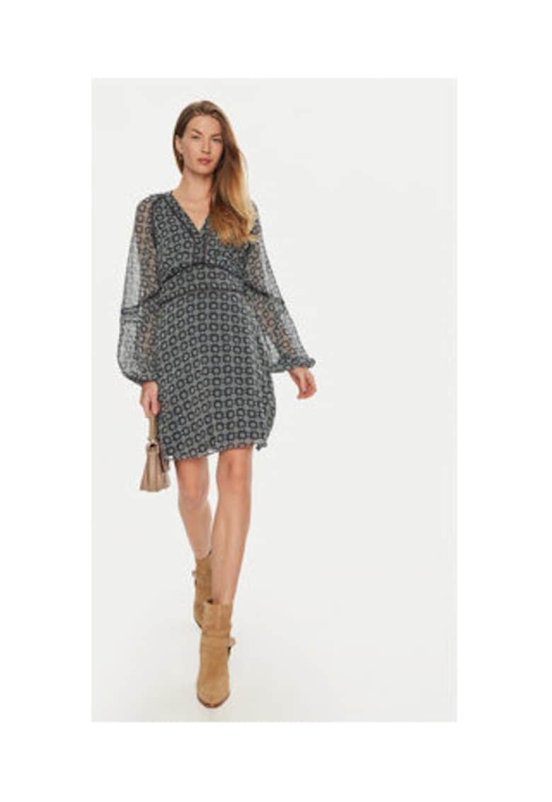 Rochie vaporoasa cu imprimeu